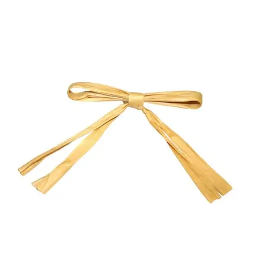 JAM Paper 0.25" 2 Strand Raffia Twist Tie Bows, 100ct. Straw {1}