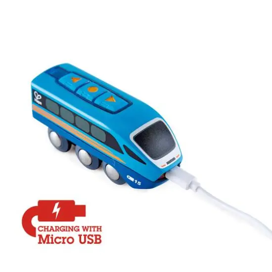 Hape Blue Remote Control Engine Train {4}