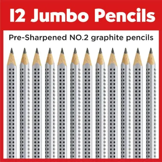 Faber-Castell® Jumbo Grip Graphite No.2 B EcoPencils, 12ct. {3}