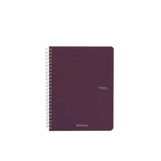 Fabriano&reg; EcoQua Spiral Bound Lined Notebook Wine {1}