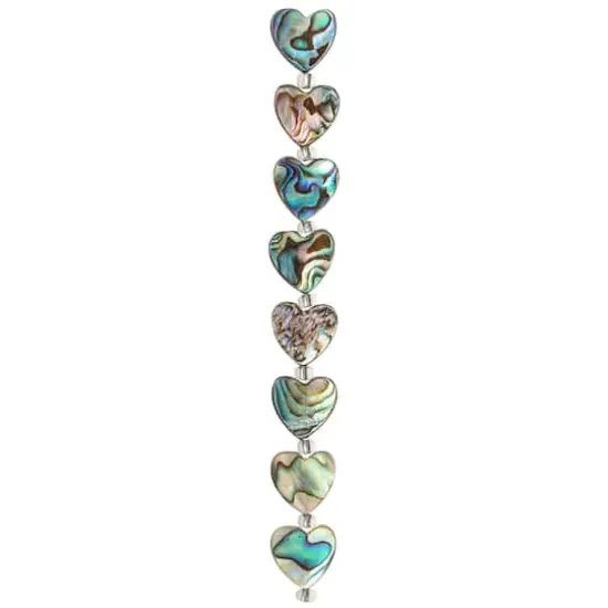 Aurora Borealis Abalone Heart Beads, 14mm by Bead Landing&trade; {4}