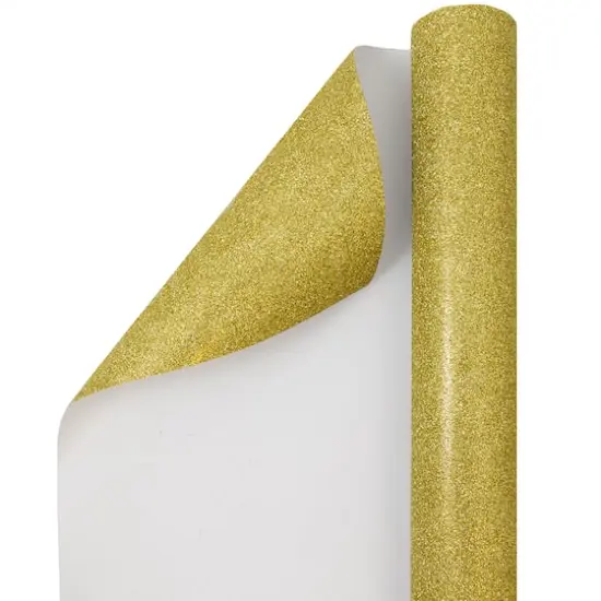 JAM Paper Glitter Gift Wrap Gold {5}