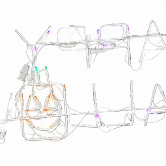 57" Lighted Happy Halloween Sign {8}