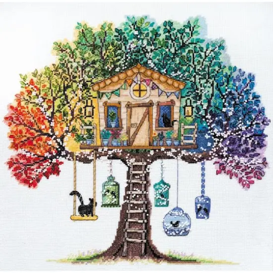 Abris Art Cat House Cross-Stitch Kit Cat House {1}