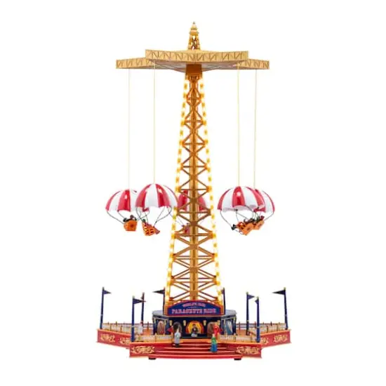 90th Anniversary Collection 18.5" Animated & Musical LED World's Fair Parachute Ride Accent {1}
