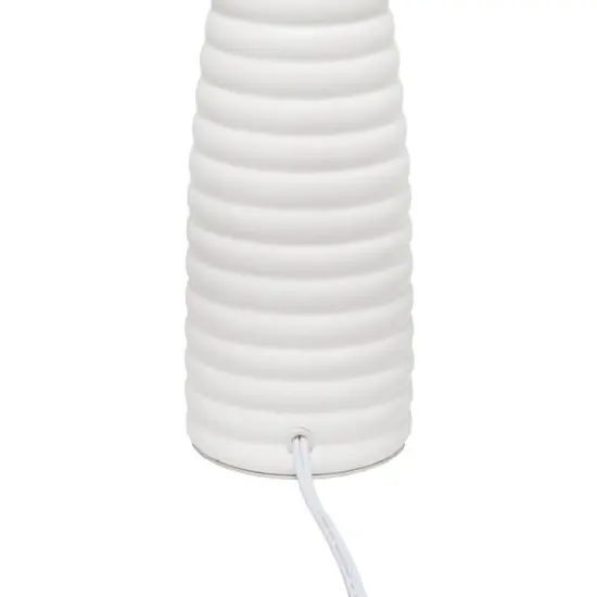Simple Designs Alsace Bottle Table Lamp Off White {8}