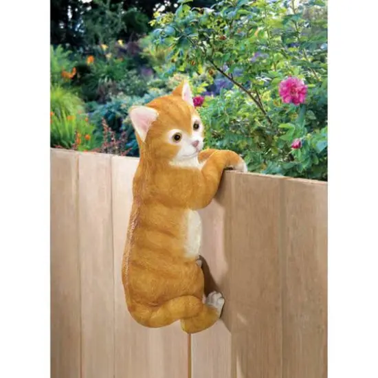 11" Climbing Cat Amber D&eacute;cor {3}