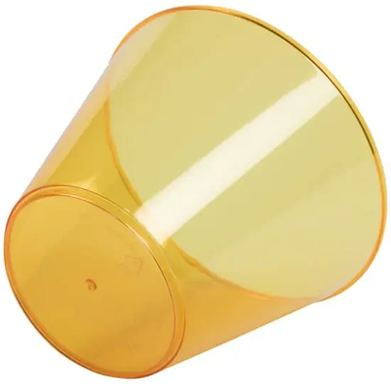 JAM Paper 9oz. Clear Plastic Cups, 72ct. Orange {3}