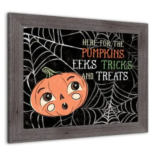 Retro Pumpkin Western Brown Framed Print Wall Art {3}