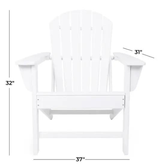 White Traditional Adirondack Chair {13}