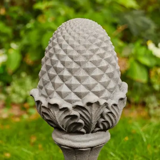 Glitzhome&reg; 22.5" Artichoke Garden Statue Gray {7}