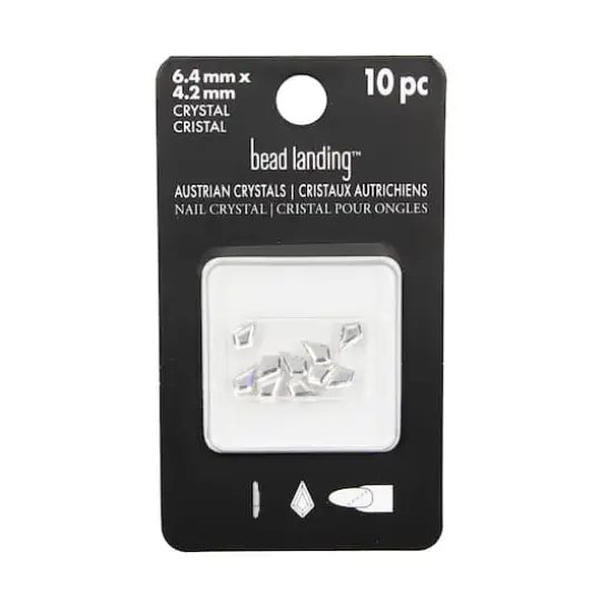 6.4mm Crystal Kite Glue-On Austrian Crystals by Bead Landing&trade;, 10ct. {5}