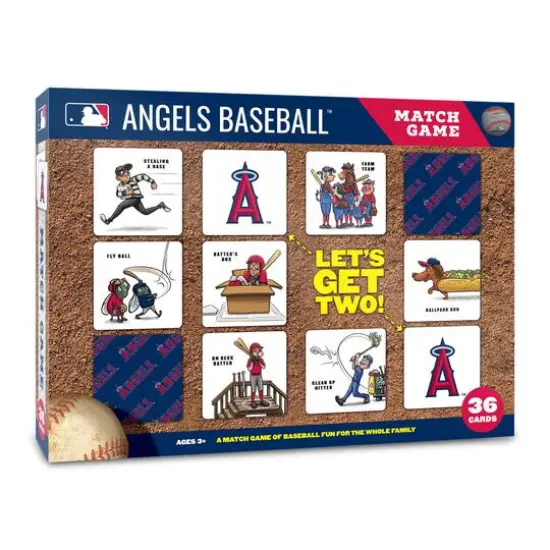 Major League Baseball Licensed Memory Match Game Los Angeles Angels {1}