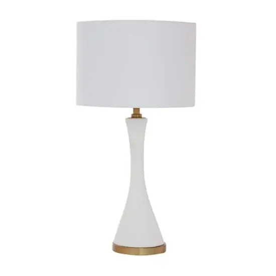 CosmoLiving by Cosmopolitan 25" Gold Ceramic Modern Table Lamp {1}