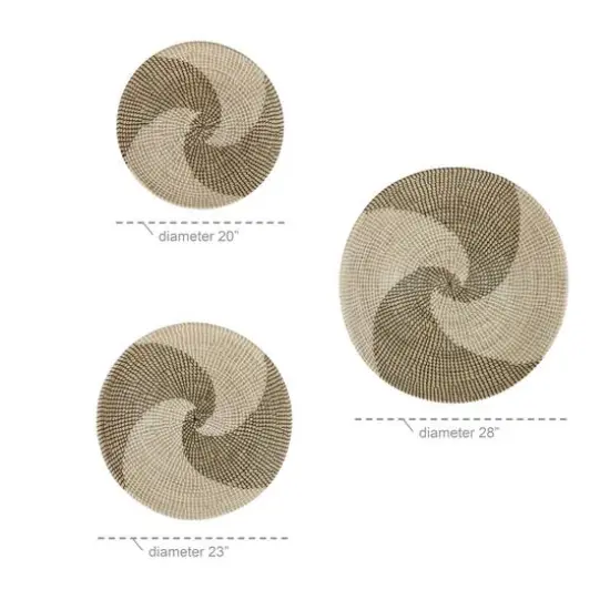 Beige Natural Contemporary Abstract Wall Decor Set {8}