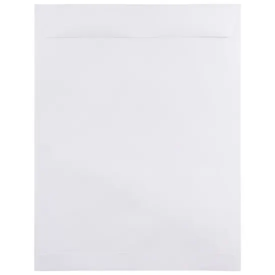 JAM Paper 12" x 15.5" White Open End Catalog Commercial Envelopes {1}