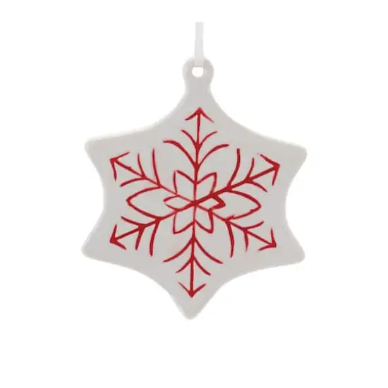 Etched Ceramic Ornament Set {3}