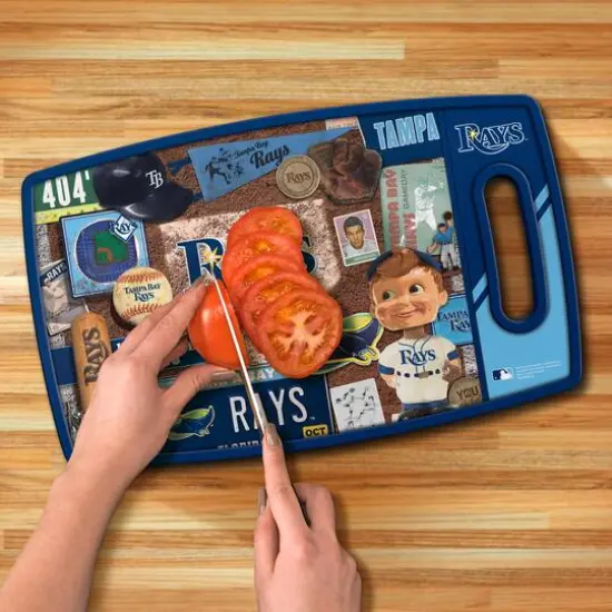 MLB Retro Series Cutting Board Tampa Bay Rays {6}