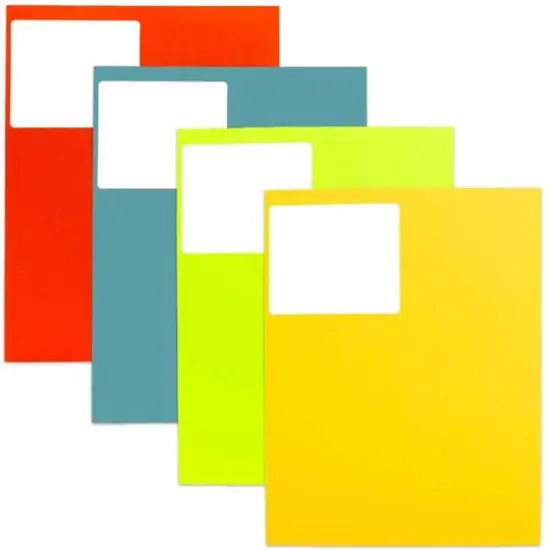 JAM Paper Assorted Bright Colors Shipping Address Labels, 4 Packs of 120 {1}