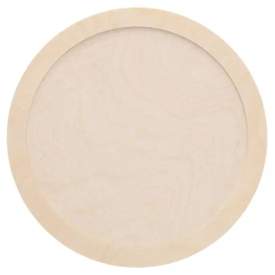 Leisure Arts&reg; 10" Circle Welled Wood Surface {1}