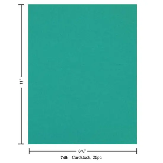 PA Paper&trade; Accents 8.5" x 11" 74lb. Cardstock, 25 Sheets Aqua {5}