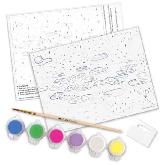 Faber-Castell Paint by Number Museum Series, Water Lilies {3}