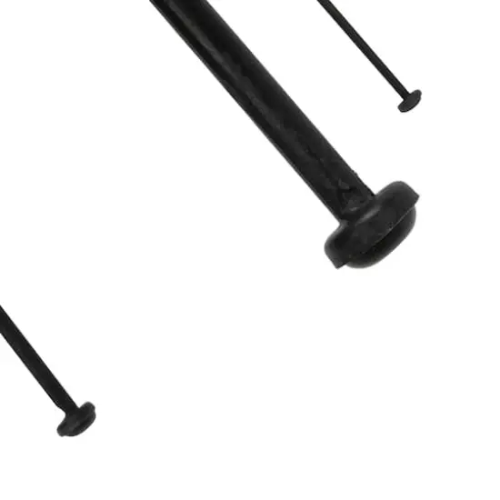 Hello Honey&reg; Black Boho Rattan & Metal Bar Stool {4}