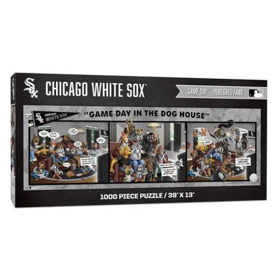 MLB Game Day in the Dog House 1,000 Piece Puzzle Chicago White Sox {1}