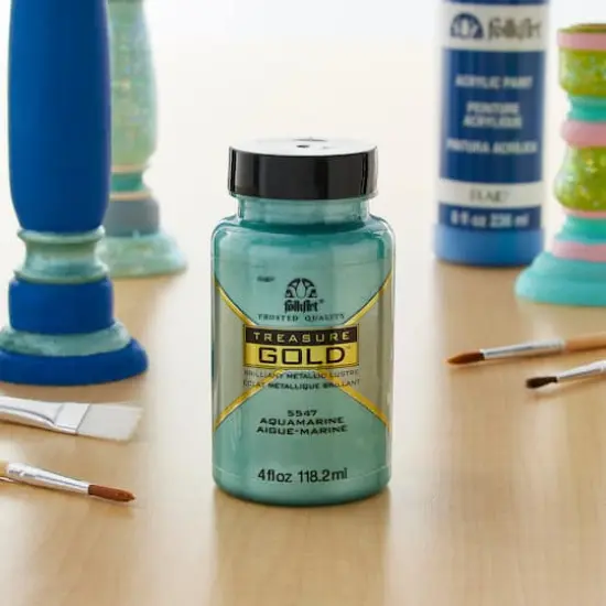 FolkArt&reg; Treasure Gold&trade; Metallic Paint Aquamarine {3}
