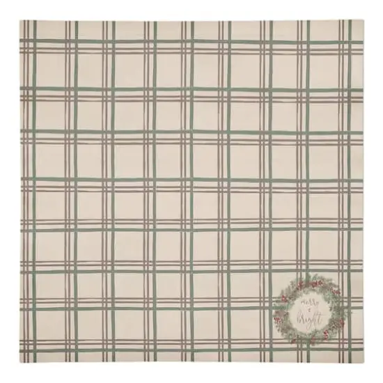 Merry & Bright Plaid Cotton Twill Napkin {1}