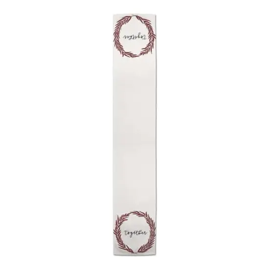 72" Wreath Together Poly Twill Table Runner {1}