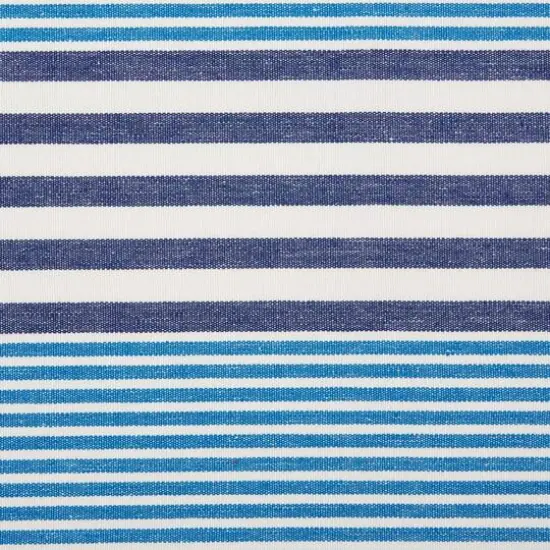 DII&reg; Deep Blue Stripes With Fringe Placemats, 6ct. {6}