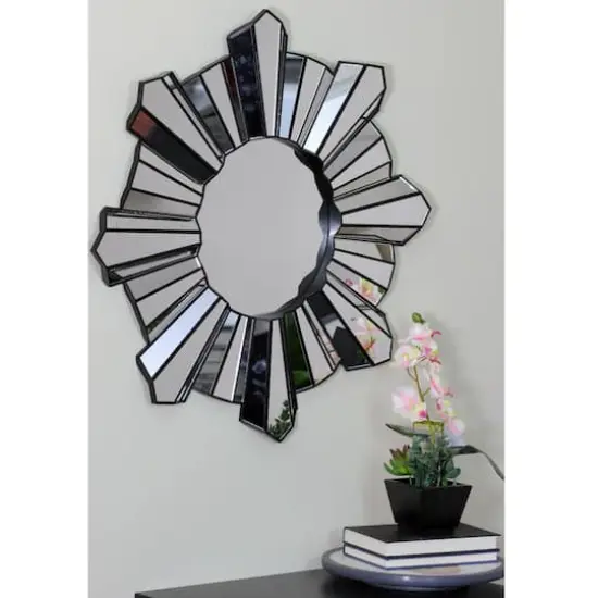 25" Sunburst Round Wall Mirror {5}