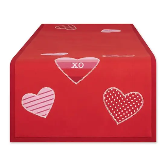 DII&reg; 54" Hearts Embellished Table Runner {1}
