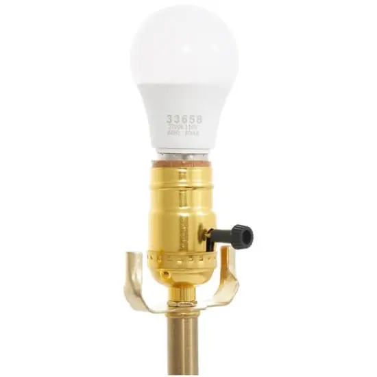 2ft. Gold Metal Inverted Cone Shaped Accent Lamp {12}