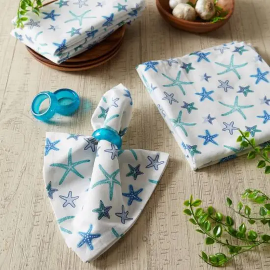 DII&reg; Starfish Cloth Dinner Napkins, 6ct. {6}