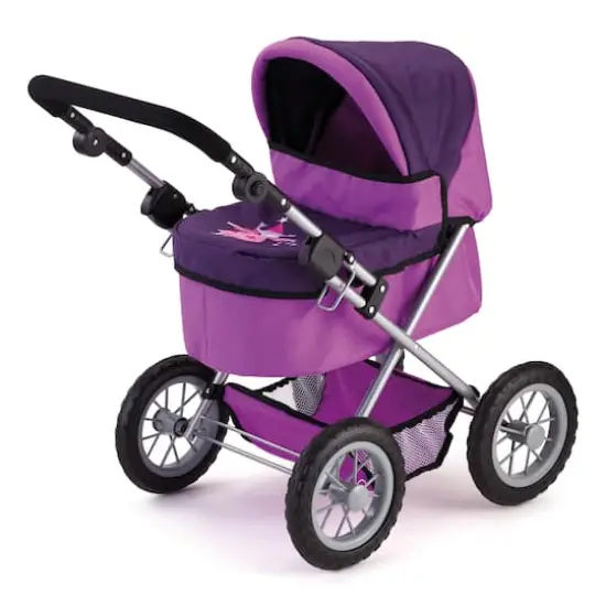 Bayer Design Purple Baby Doll Pram Trendy Set {4}