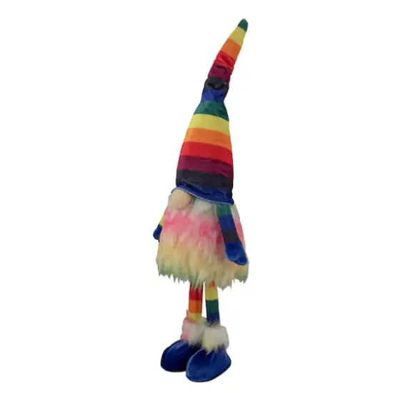 20.5" Bright Rainbow Striped Springtime Gnome {5}
