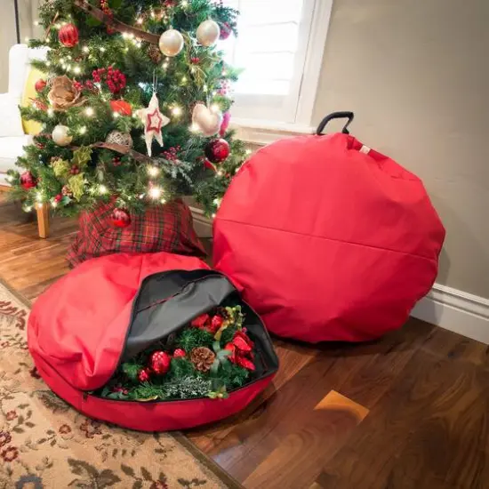 Santa's Bag 24" Wreath Direct Suspend Storage Bag {7}
