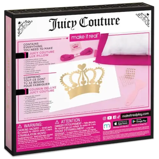 Make It Real&trade; Juicy Couture DIY Lux Pillow Kit {8}