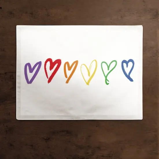 Love Is Love Poly Twill Placemat {3}