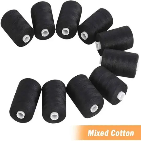 NEX&trade; Black Cotton Sewing Thread, 10ct. {1}