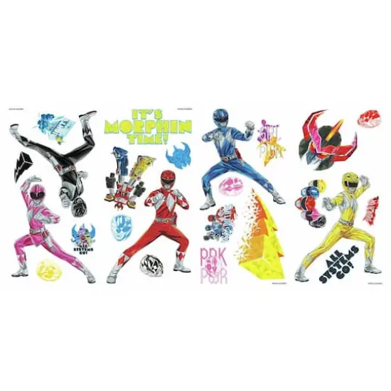 RoomMates Power Rangers Peel & Stick Wall Decals {1}