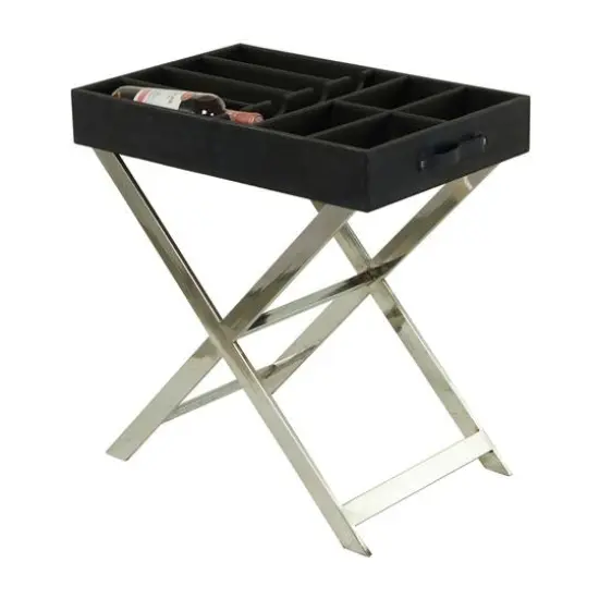 26" Modern Wine Holder Black {1}