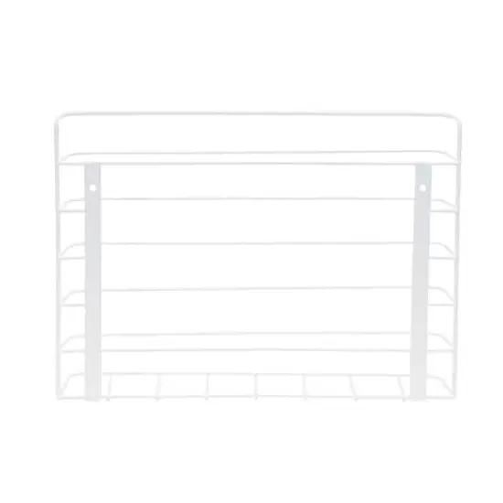 Household Essentials 14.5" Door Mount Cabinet Organizer White {9}