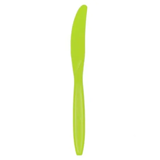 JAM Paper Premium Plastic Knives, 100ct. Lime Green {4}