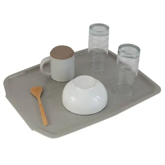 Kitchen Details Countertop Draining Tray Gray {4}