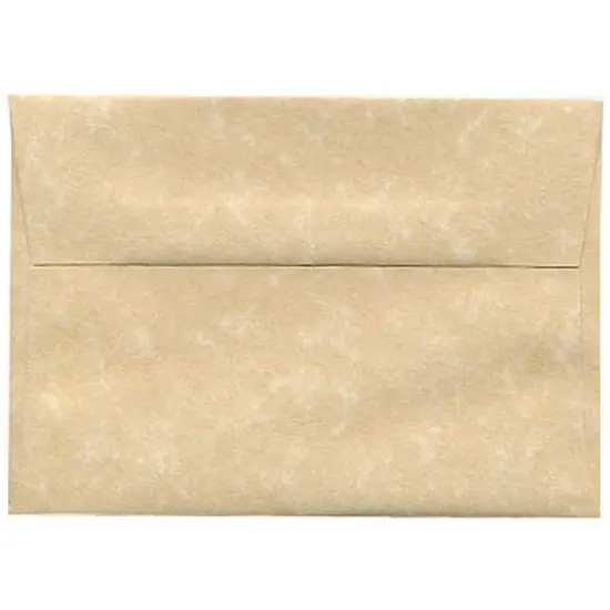 JAM Paper 3.62" x 5.12" Blank Greeting Cards Set with Parchment Envelopes, 25ct. Brown {4}