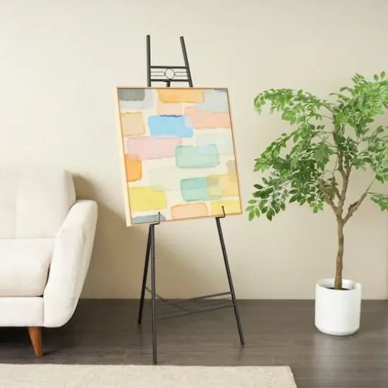 56" Black Metal Adjustable Display Stand Easel {3}