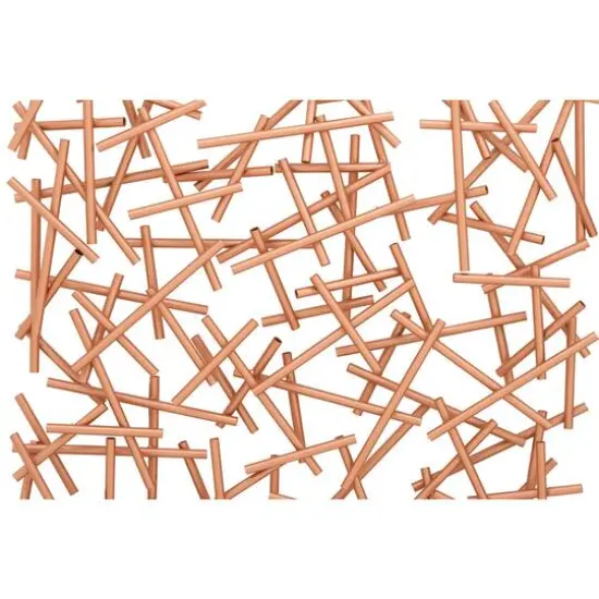 20" Copper Metal Contemporary Abstract Wall D&eacute;cor Set {4}